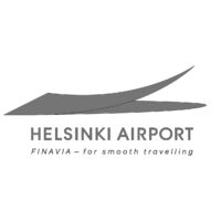 Logo Helsinki Airport, black & white