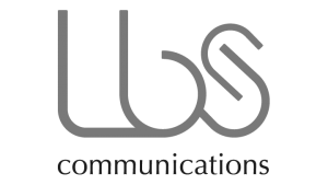 Logo LBS Communications Consulting, black & white